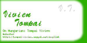 vivien tompai business card